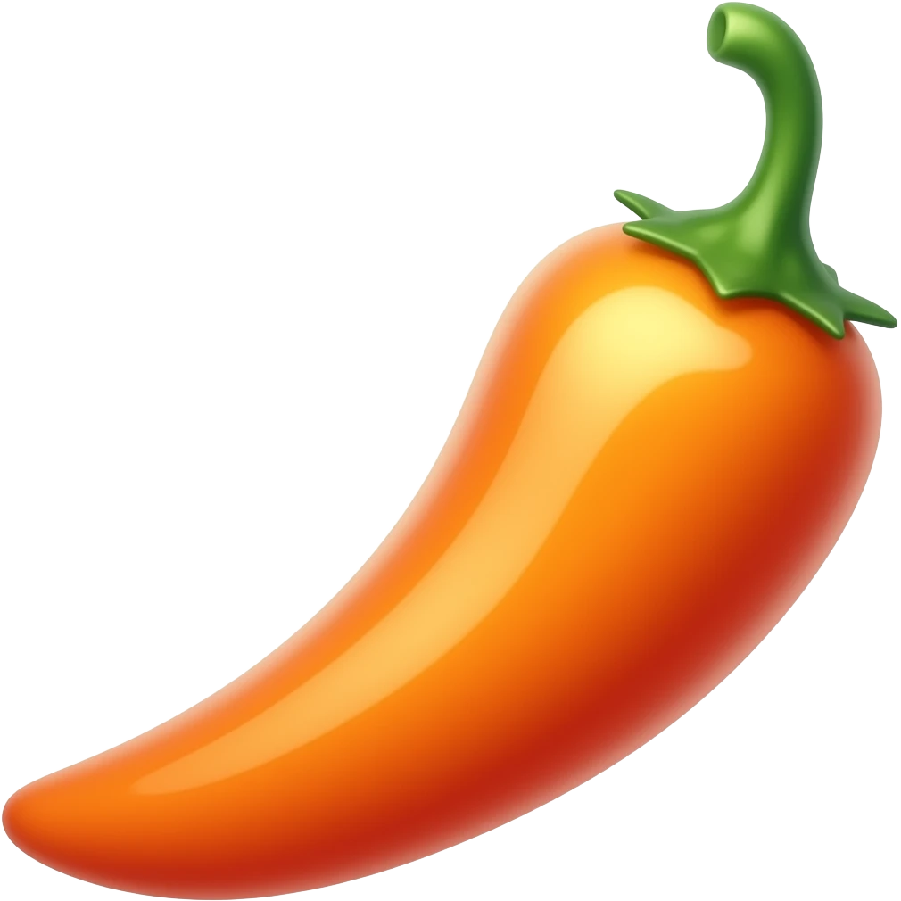 🌶️ glowing orange emoji