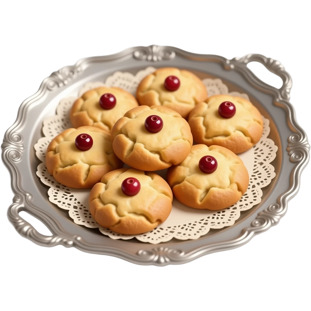 Ultra-realistic golden-brown cookies, freshly baked flaky texture ...