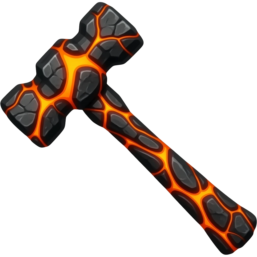 magma long hammer rock emoji