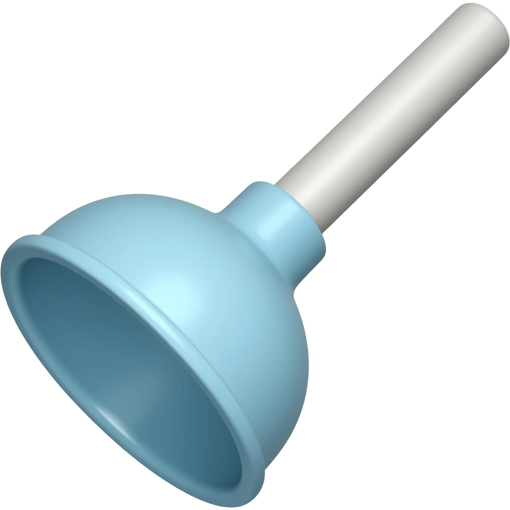Pastel blue plumger emoji