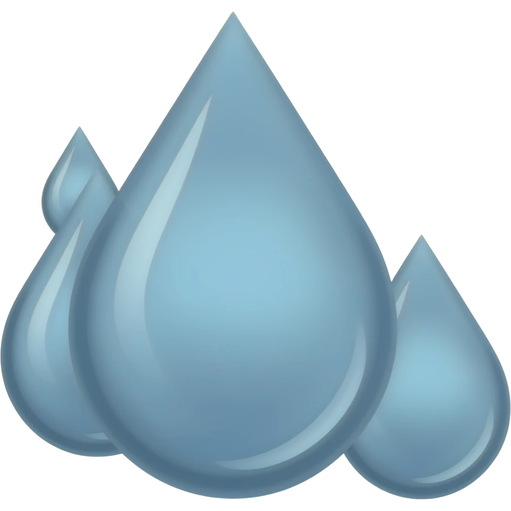 Three drops of water (pointing downwards to the right) emoji