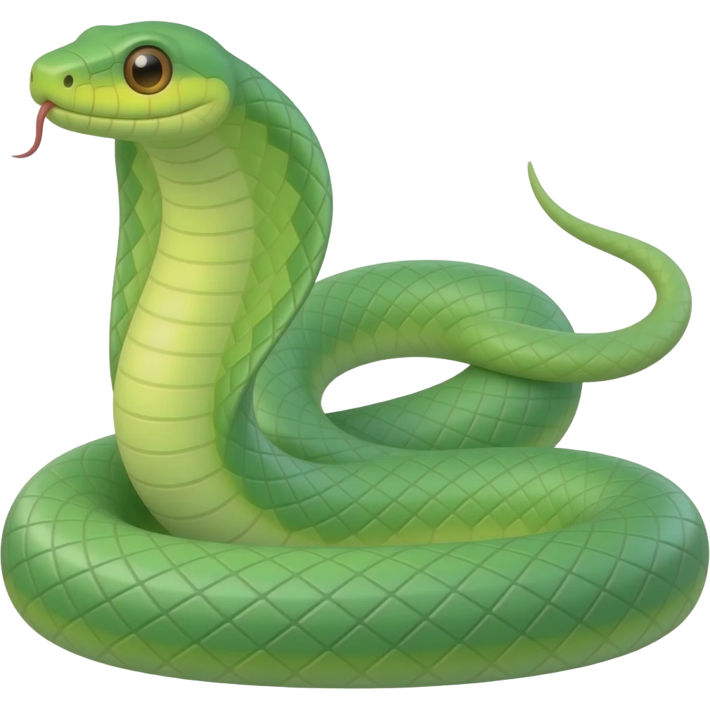 Anaconda green emoji