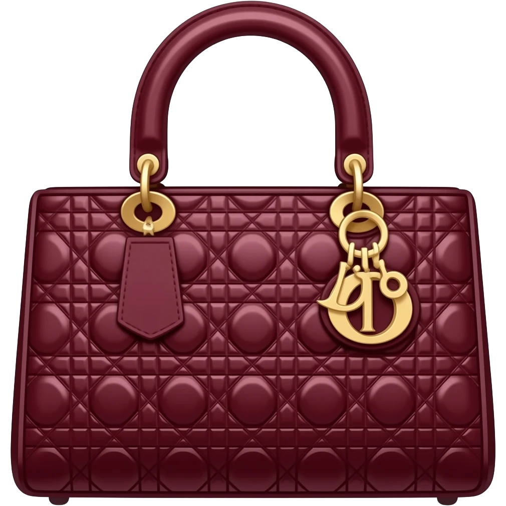 dark red dior bag emoji