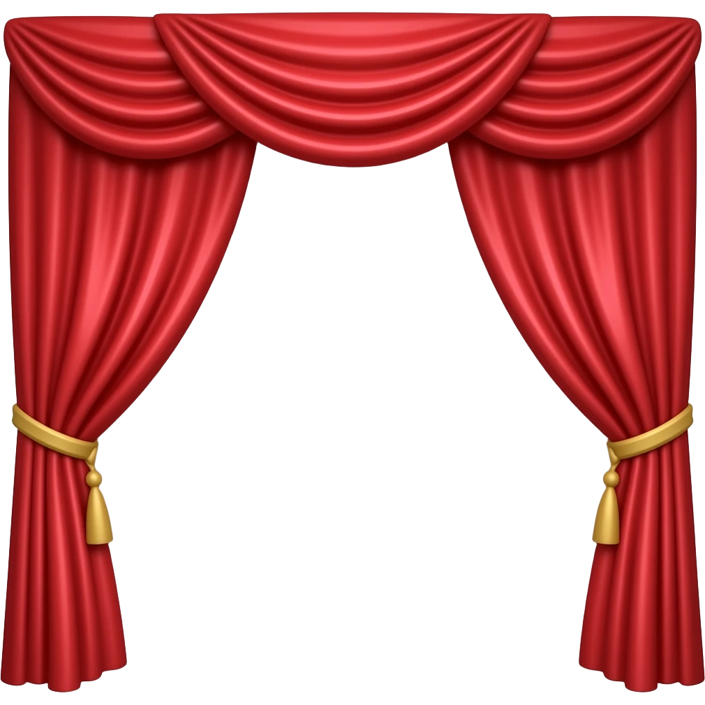 make the curtains red emoji
