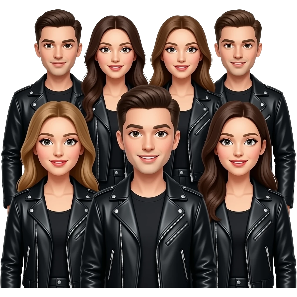 Singers with Leather Jacket emoji