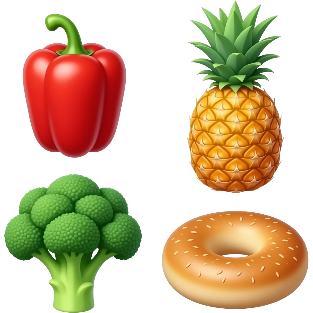 🌶️🍍🥦🥯 emoji