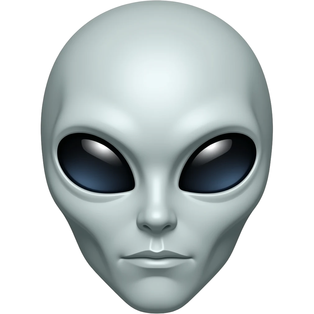 Alien face emoji
