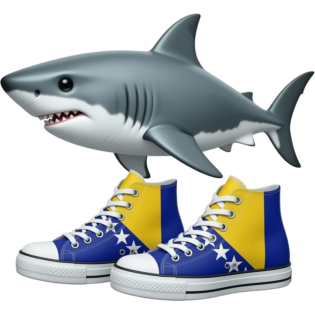 🇧🇦+🦈+👟+👟 emoji