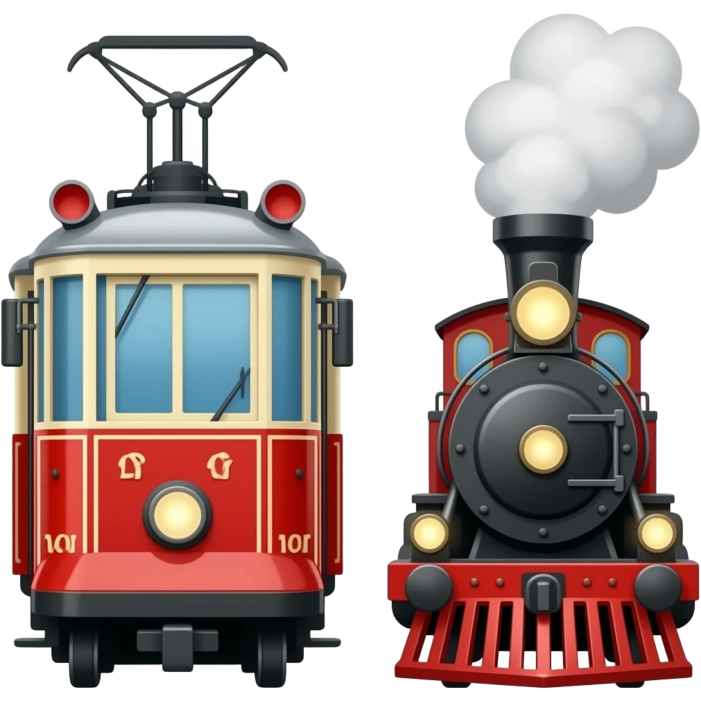 🚋🚃🚃 emoji