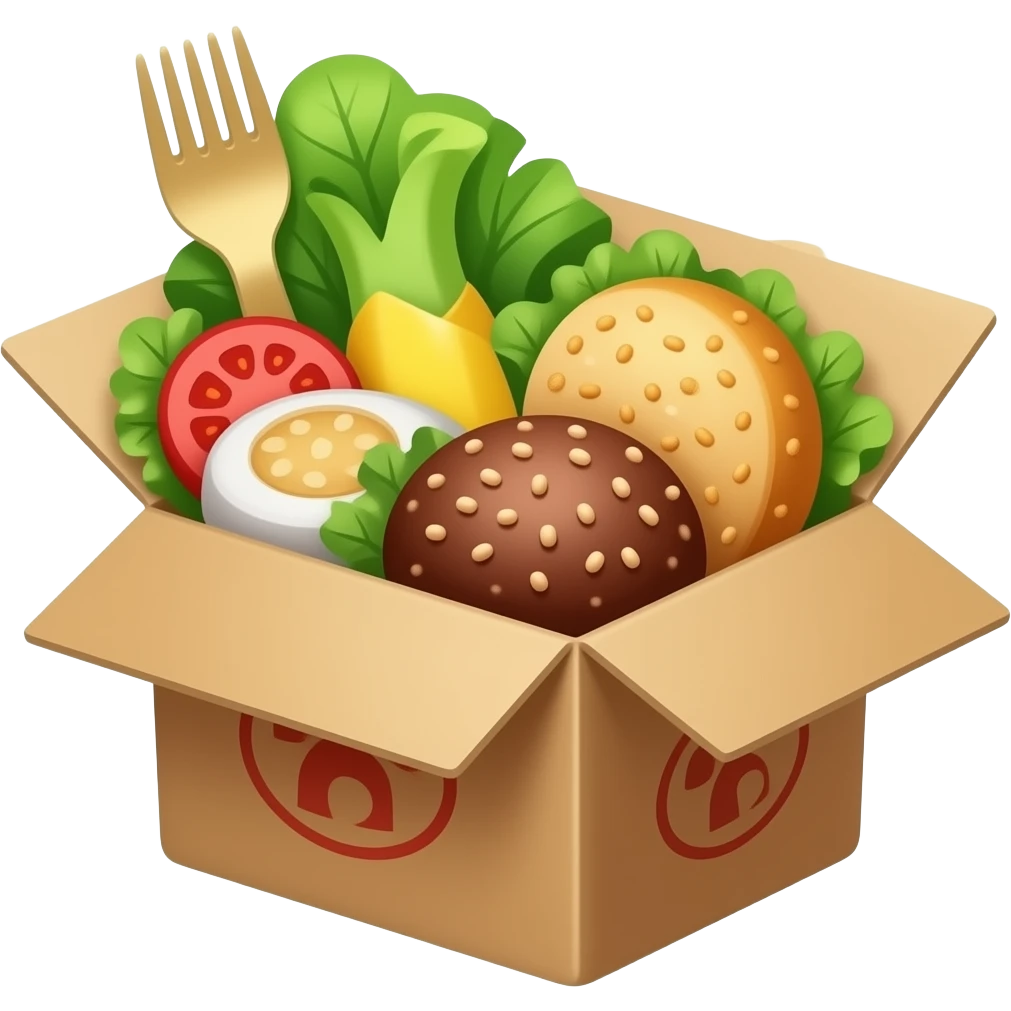 page not found food delivery emoji