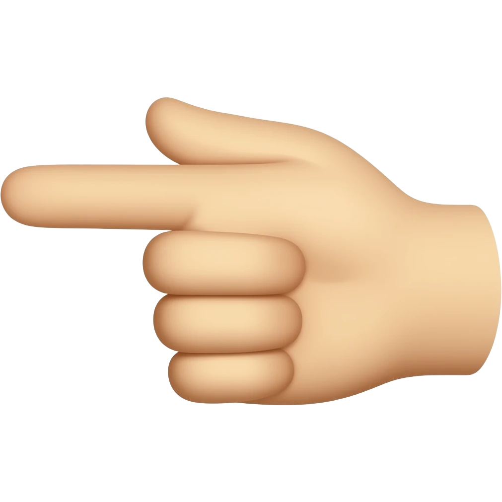 hand pointing emoji