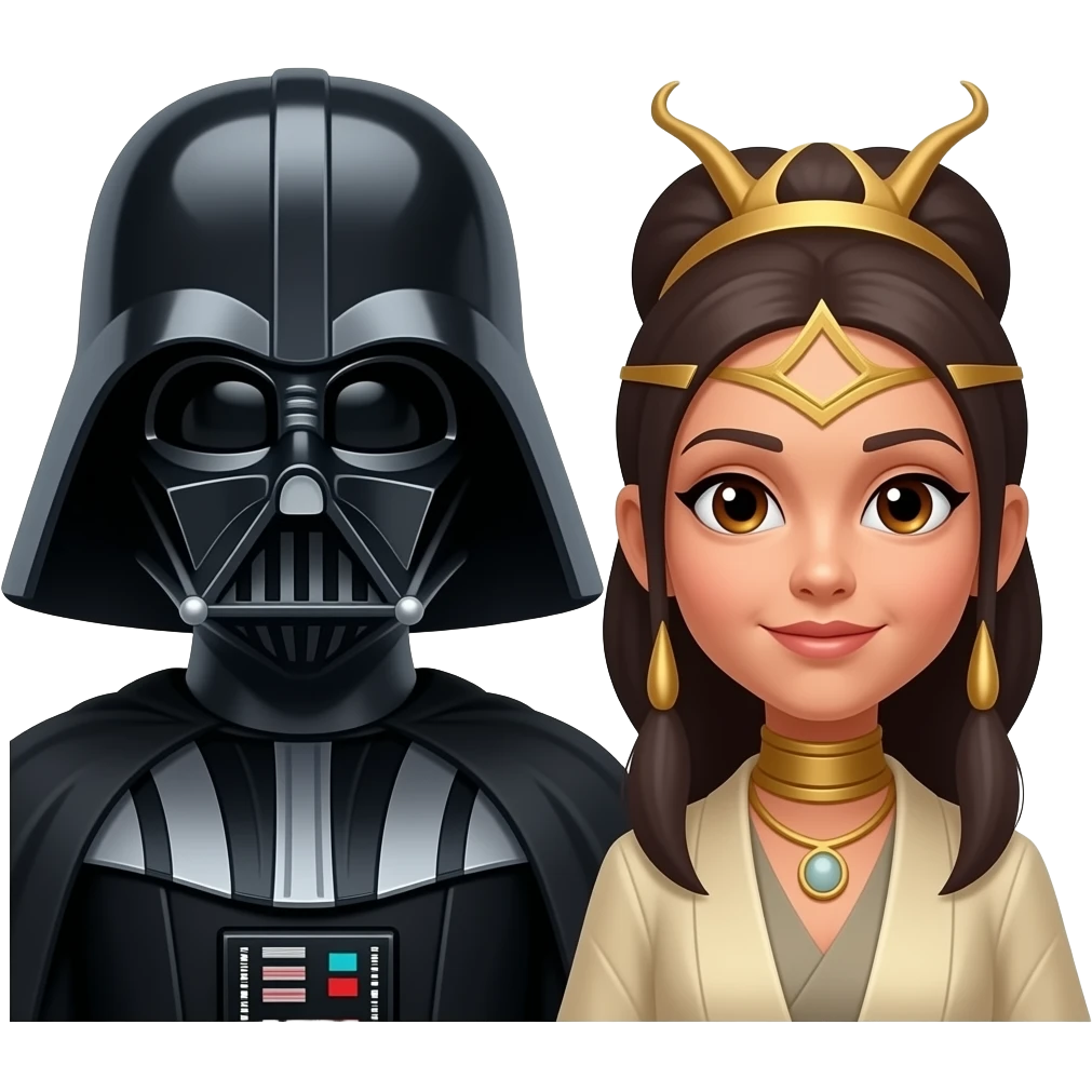 Vader and padme emoji