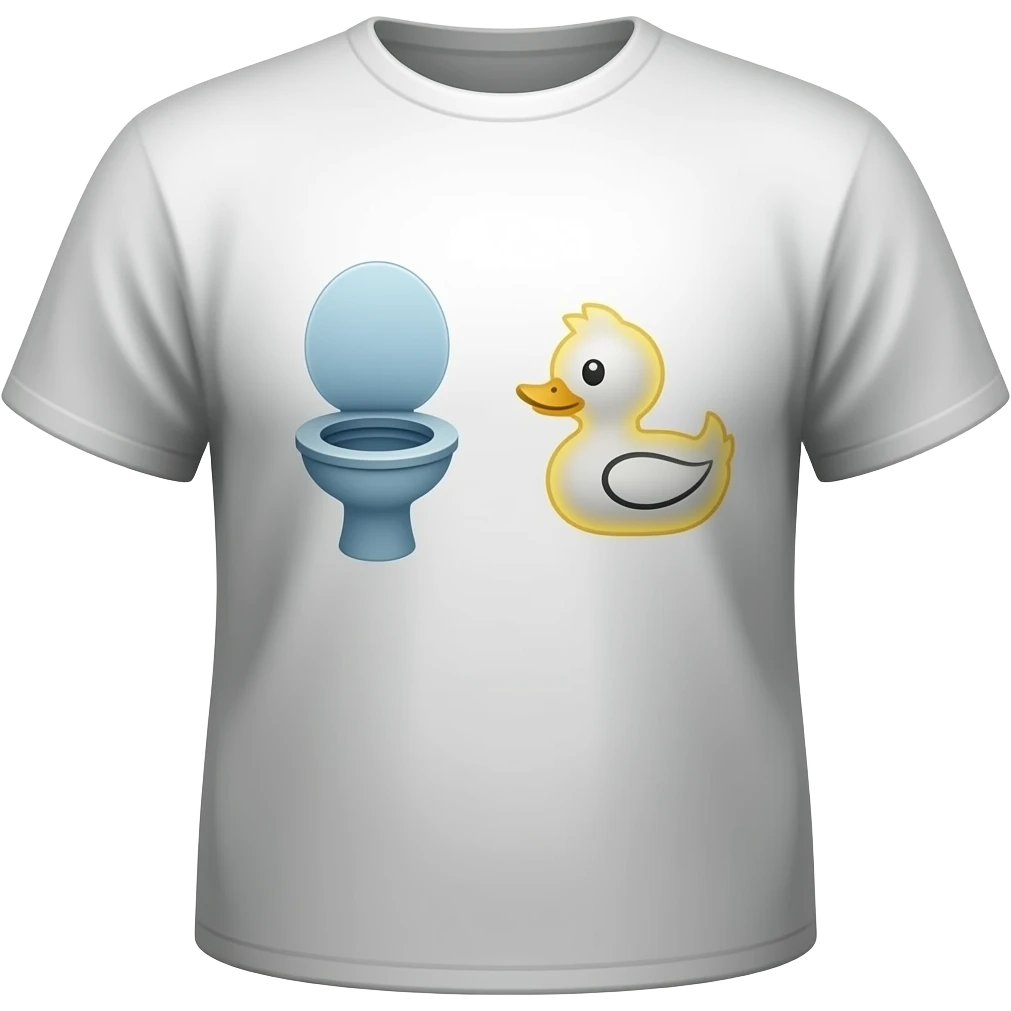 auf shirt steht Darki, mit Klo und wc ente emoji