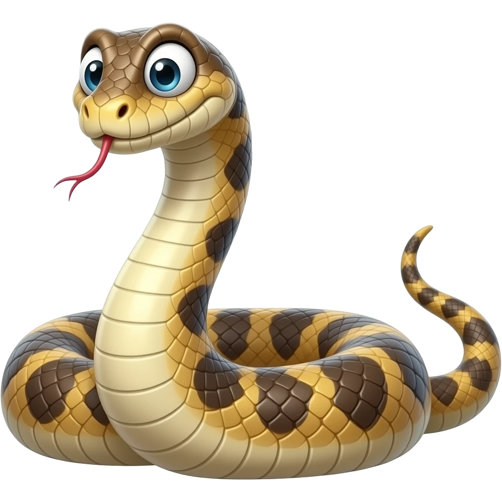 Fatty  heavy weight funny snake emoji