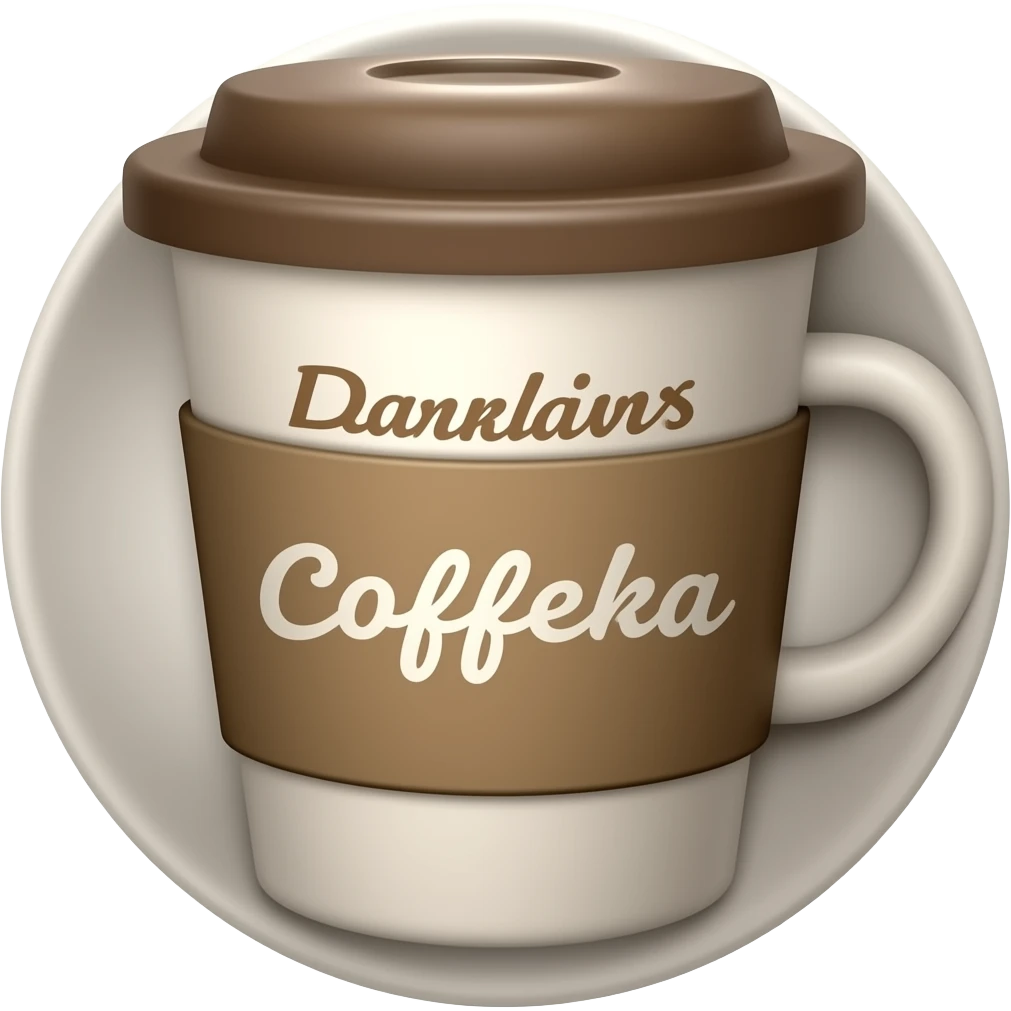 Coffee cup sign Andziulka emoji