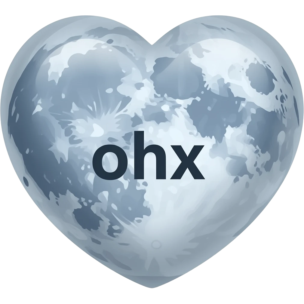 a heart shaped moon with the repeat symbol in the middle emoji