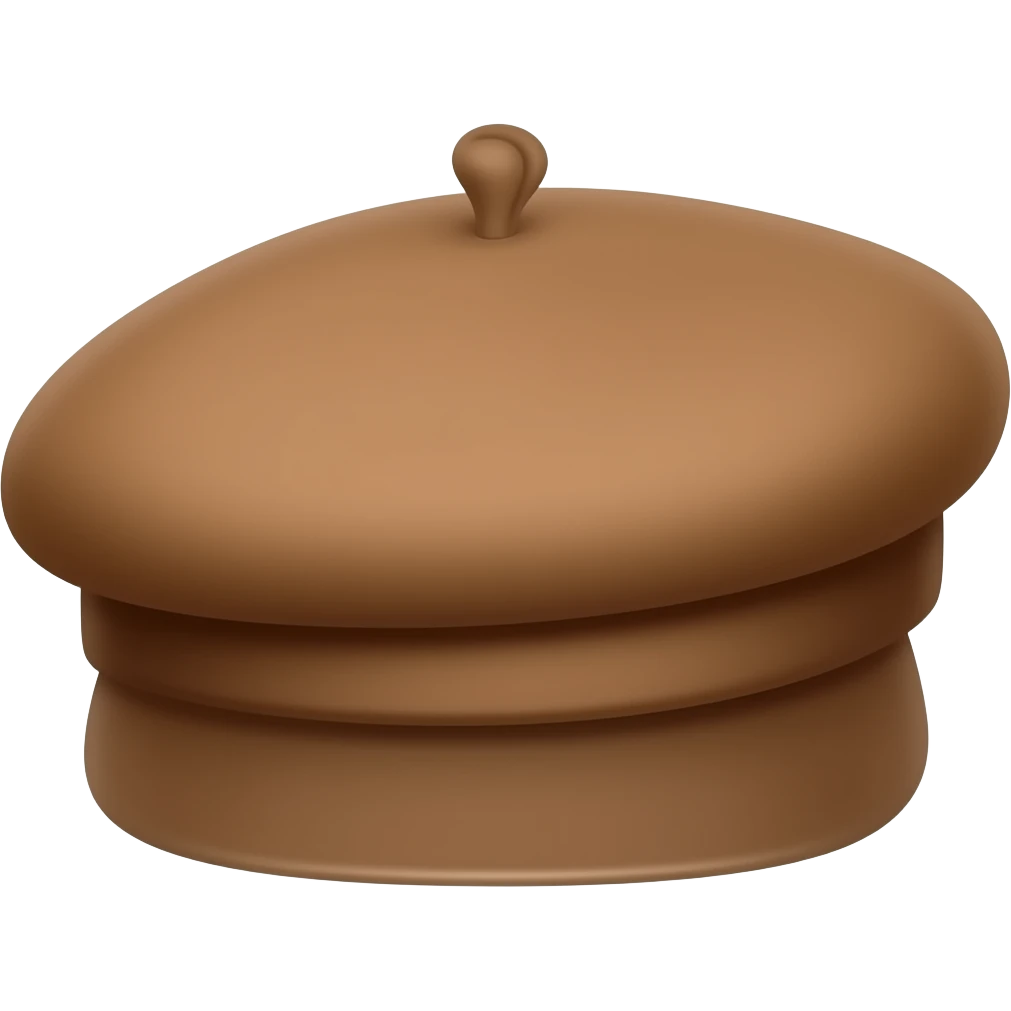 brown Beret emoji