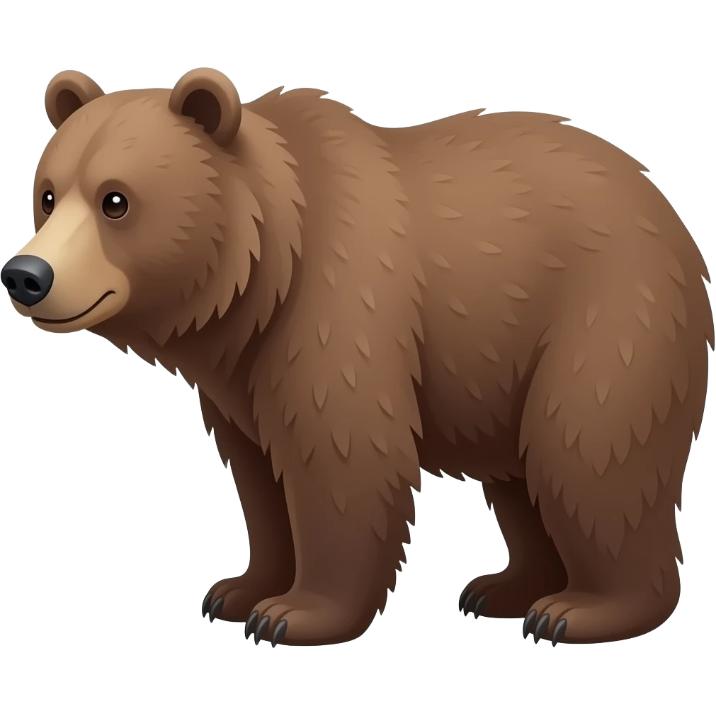 Grizzly bear emoji
