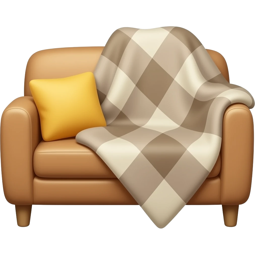 Диван плед emoji