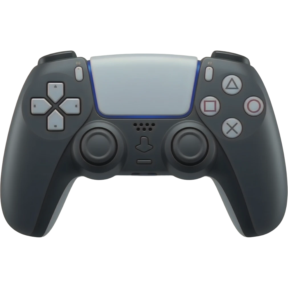 un mando de ps5 negro emoji
