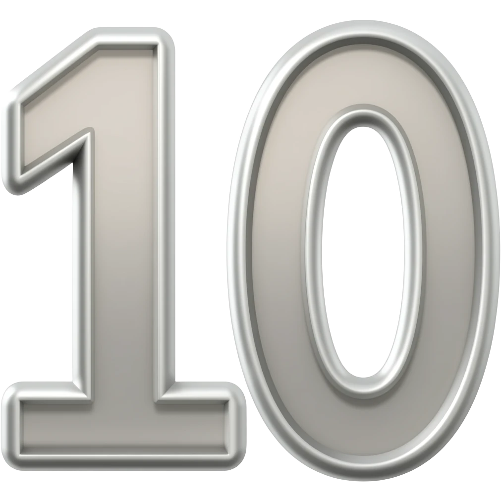 Number 10 emoji