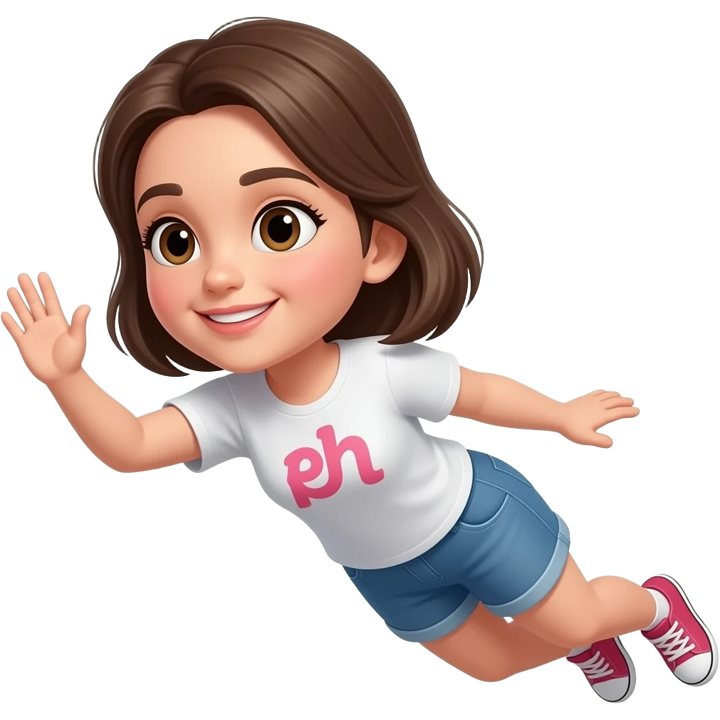 اين دختر را در حال پرواز بساز emoji