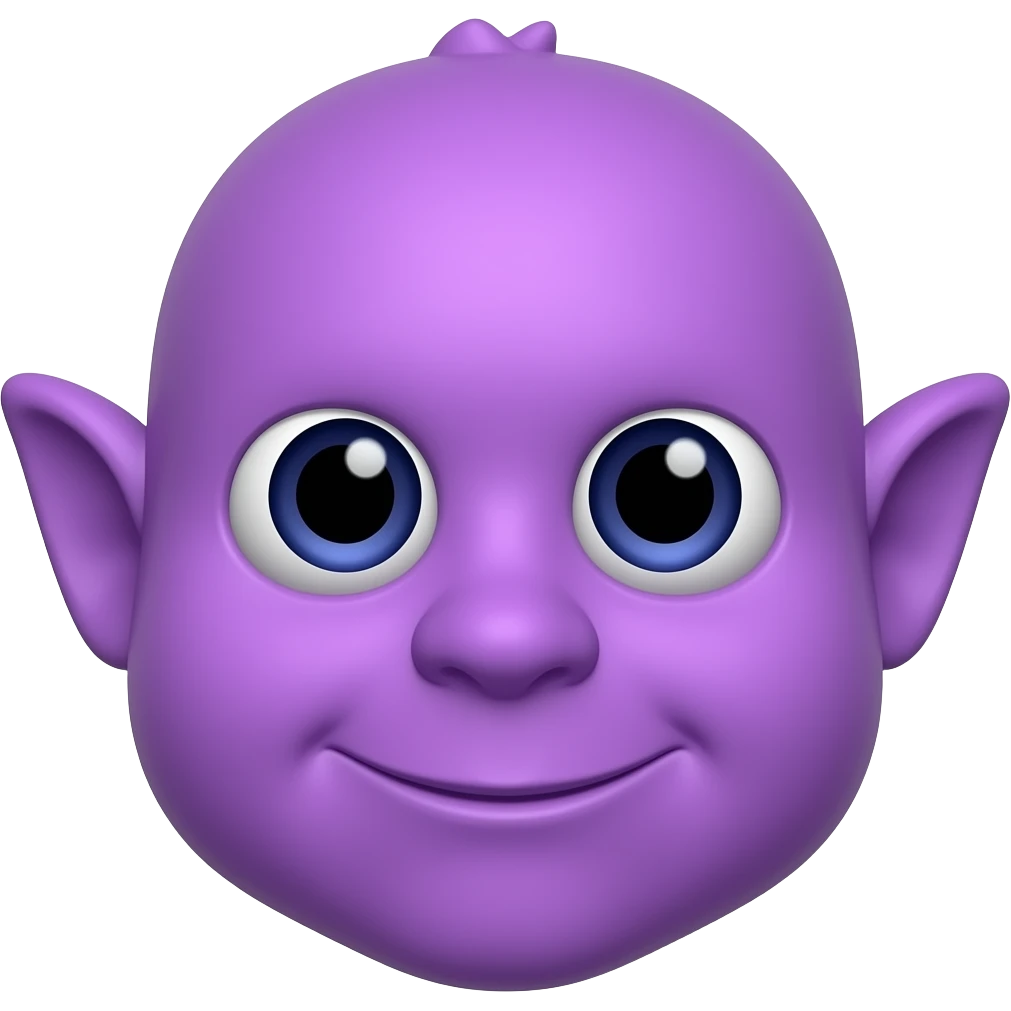 Troll face morado emoji
