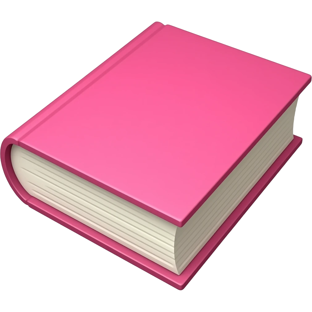 pink book emoji