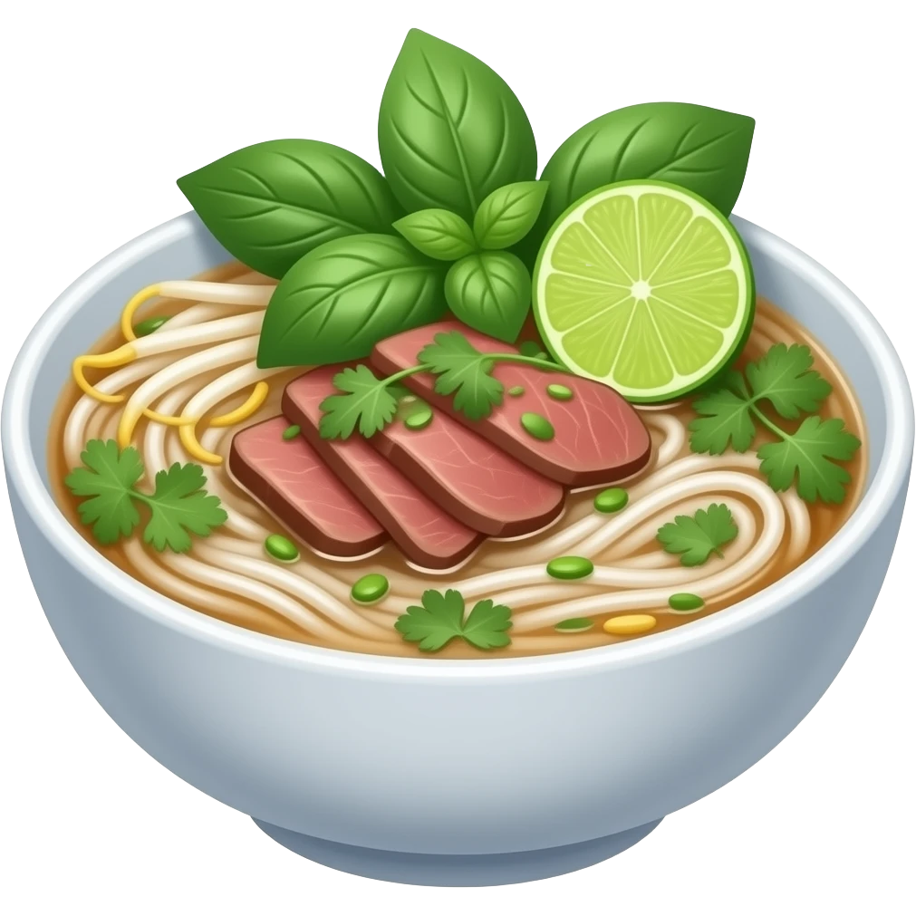bowl of pho emoji