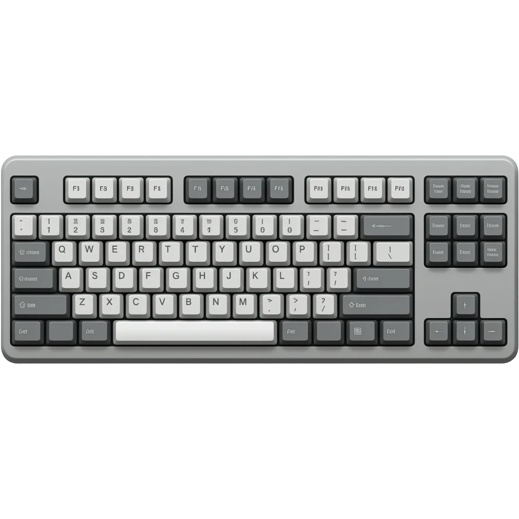 full mechanical computer keyboard emoji