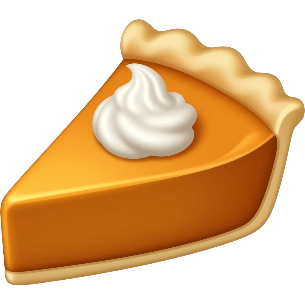 Pumpkin pie emoji