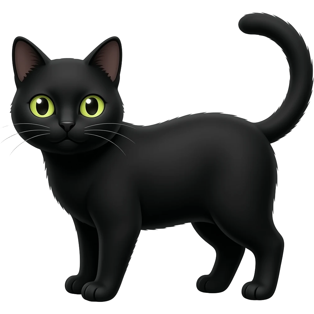 Chat noir emoji