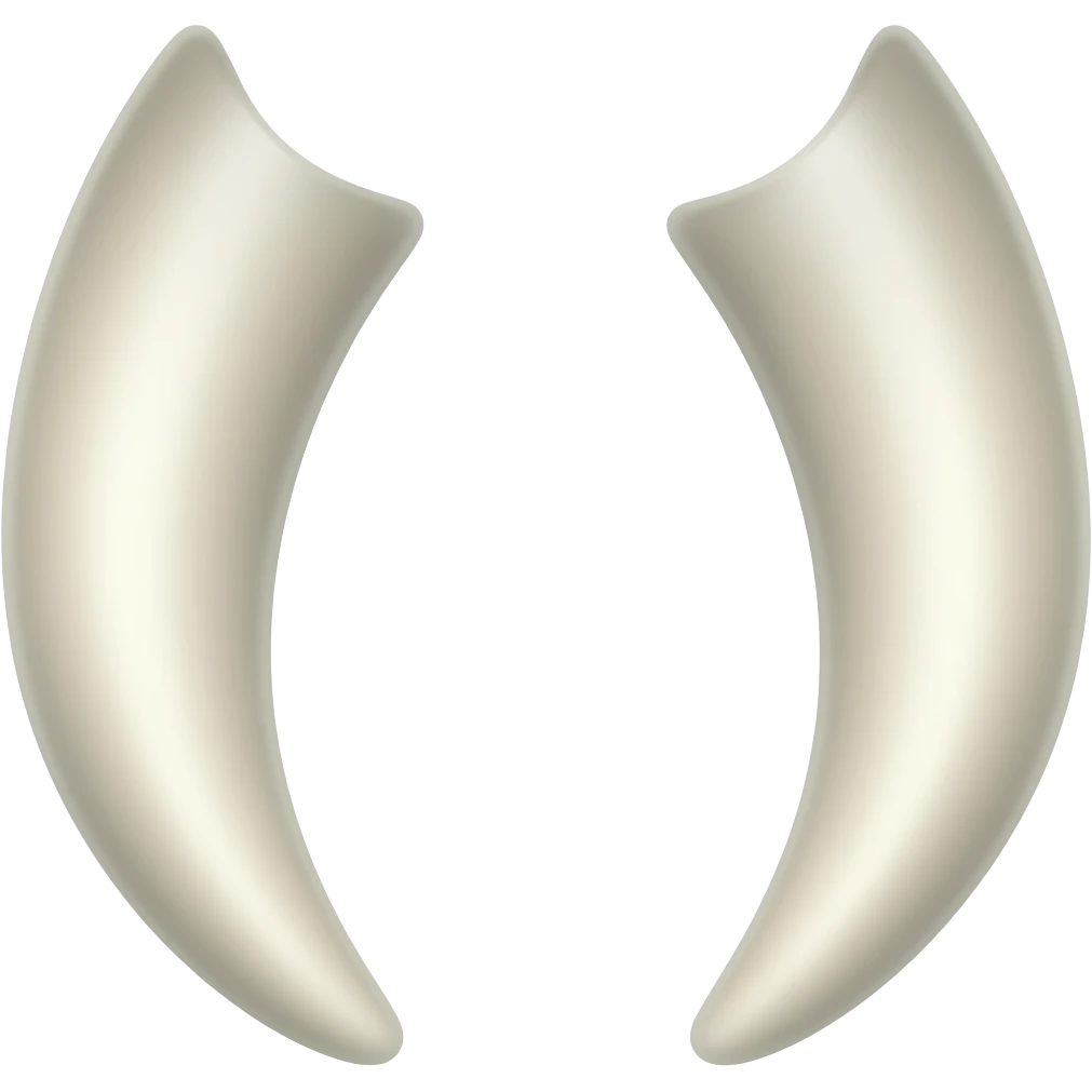 It's just the elephant's tusks without the elephant emoji
