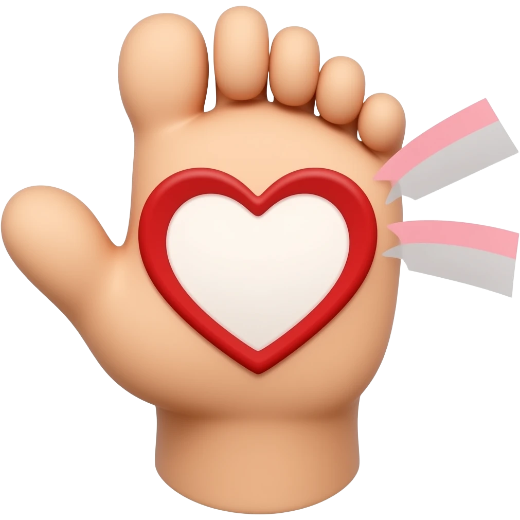 ♥️🦶 emoji