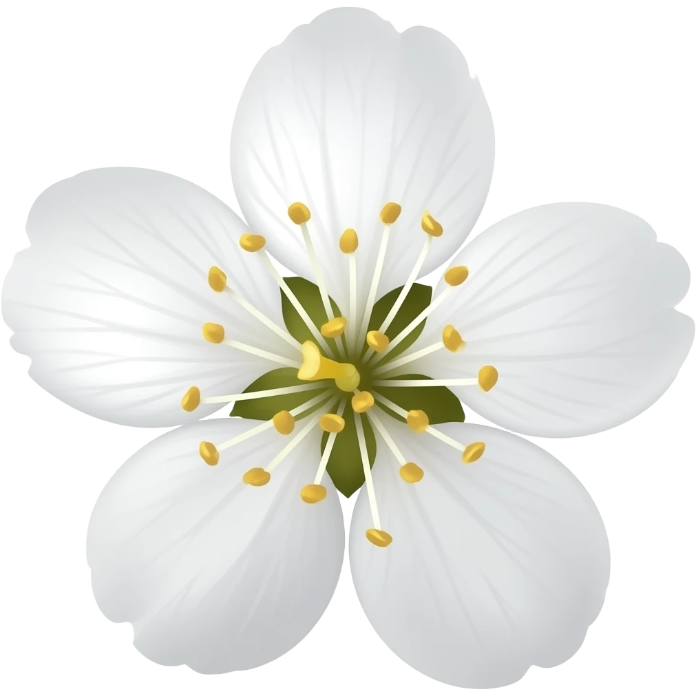 нарисуй цветок Malus 'Brandy Magic' emoji