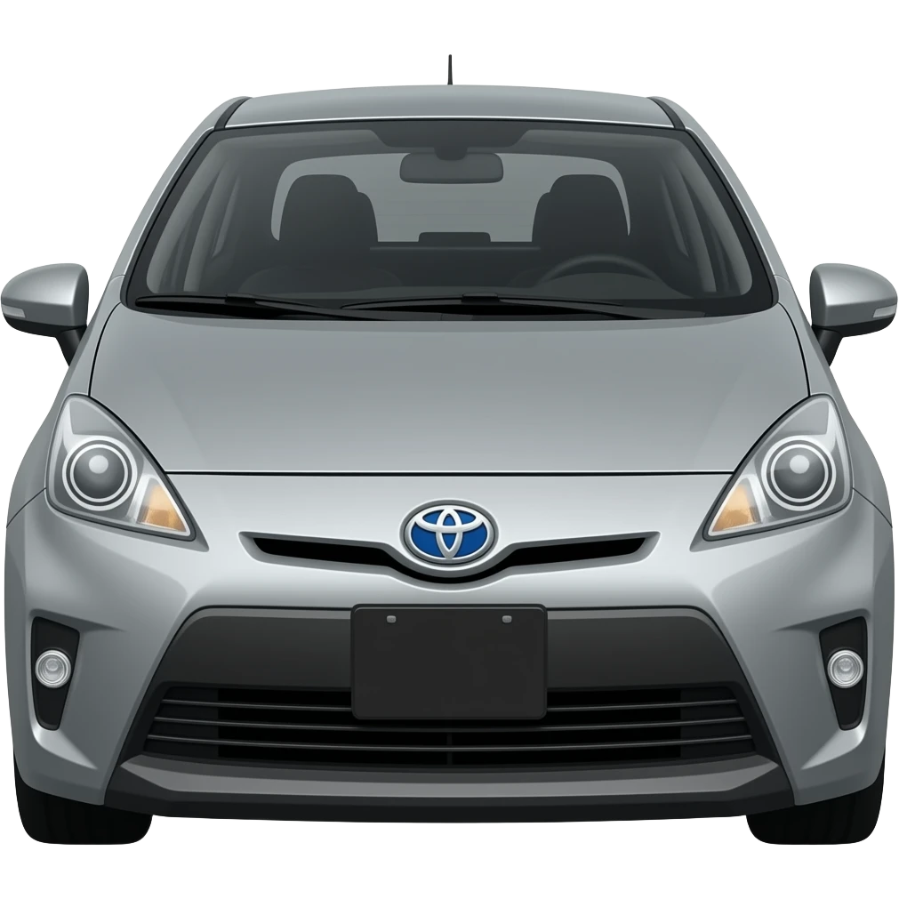 Toyota Prius C grey mate colour emoji
