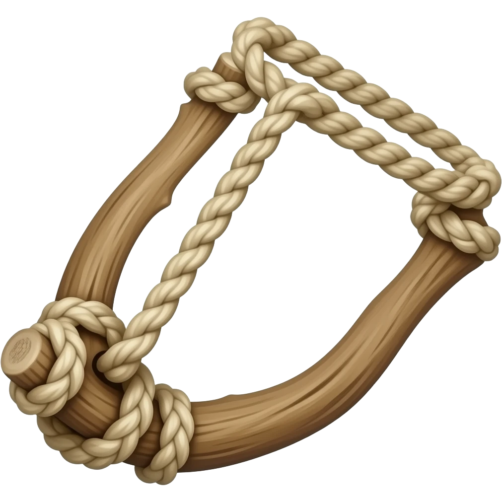 slingshot made of branches emoji