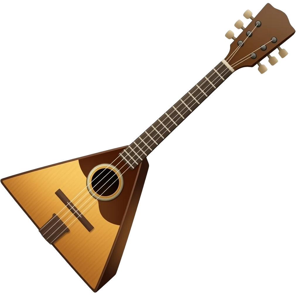 Russian folk instrument balalaika emoji
