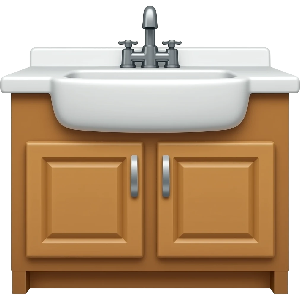 sink with cuboard underneath emoji