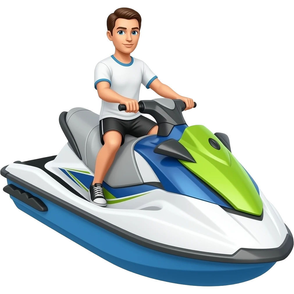 a jet ski made into a boat you can stand on emoji