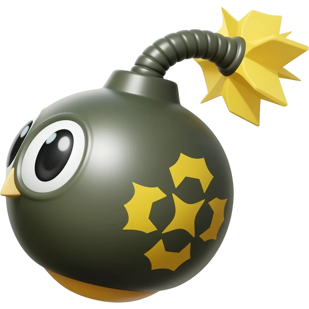 Hučí bomb emoji