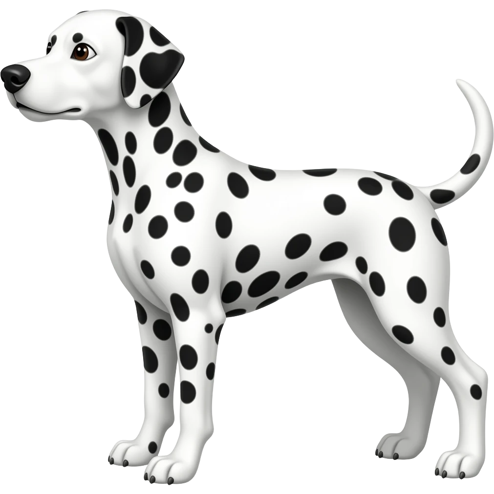 Dalmation contour emoji