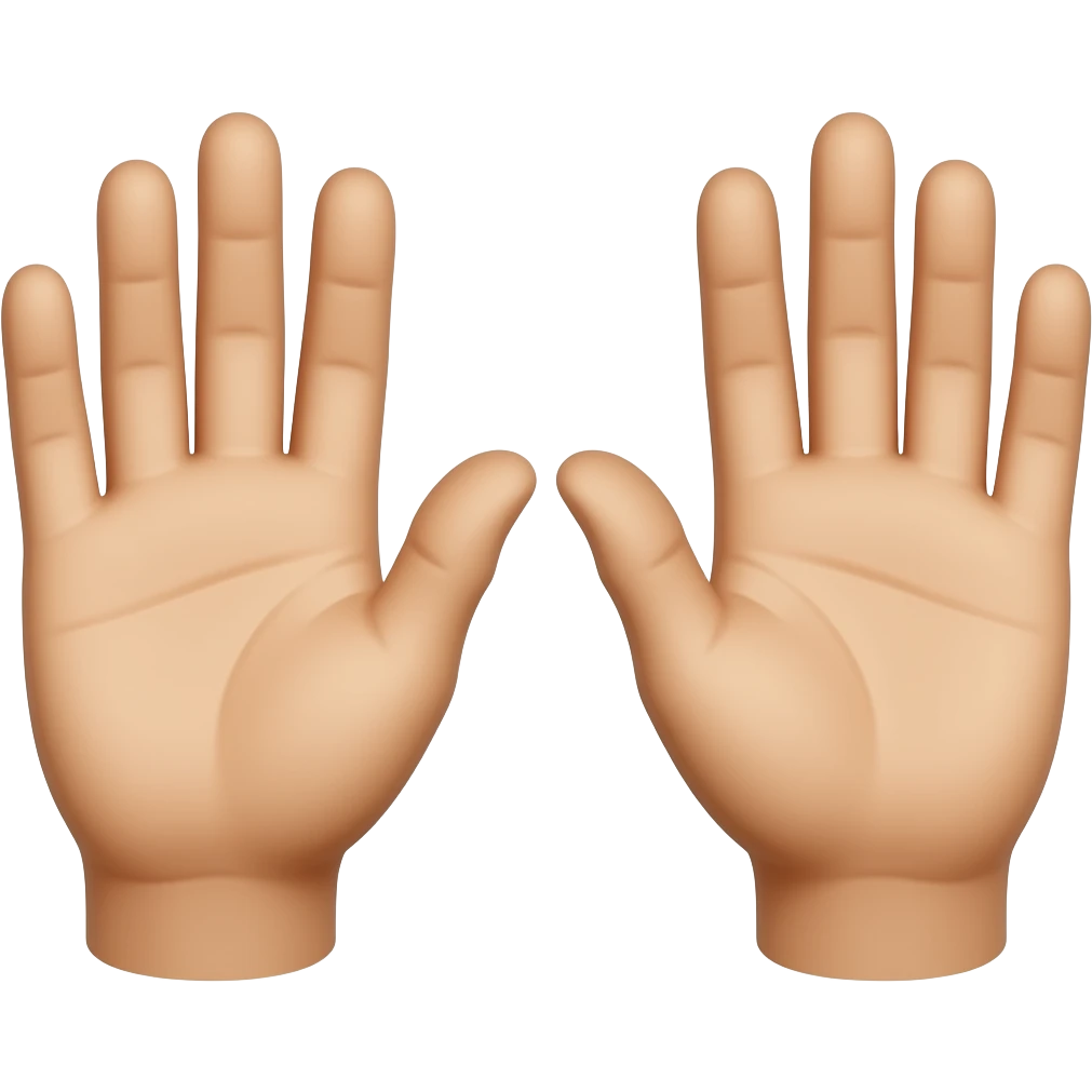 Open hands emoji