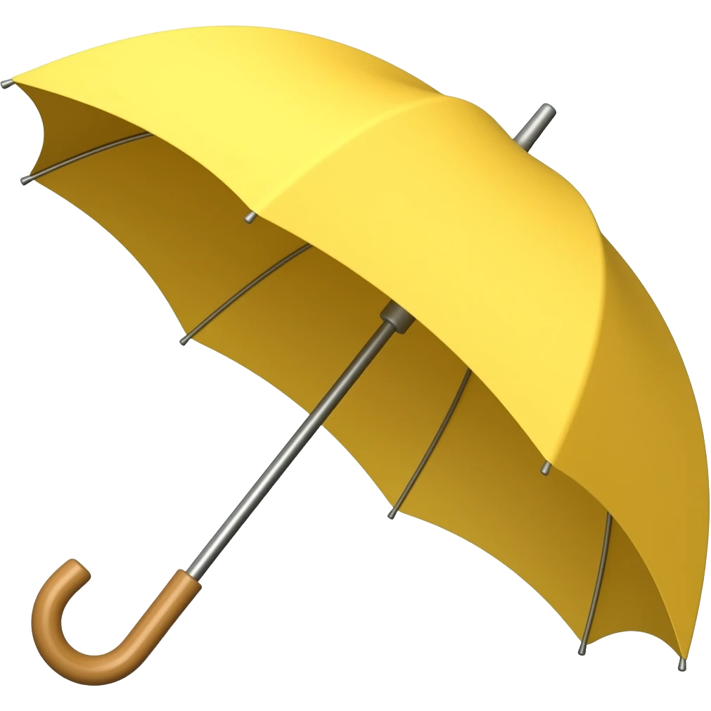 Yellow umbrella emoji