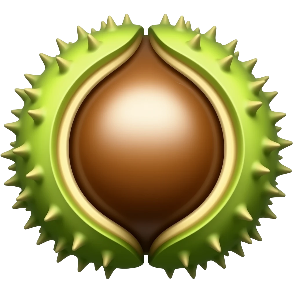 нарисуй реалистичный цветок каштана emoji