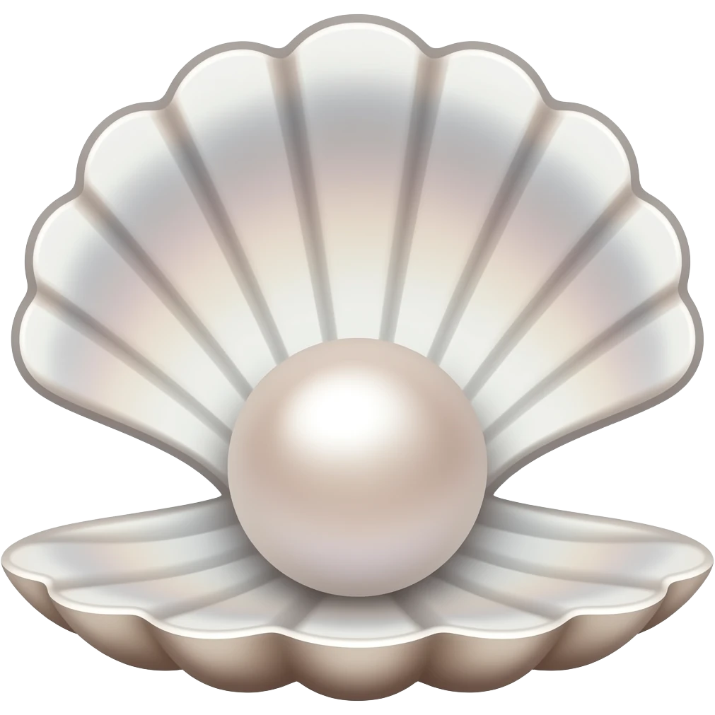 pearl shell emoji