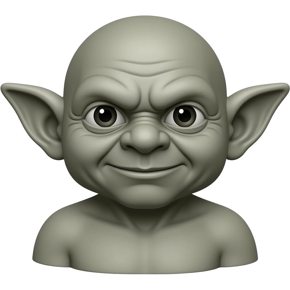 gray goblin statue emoji