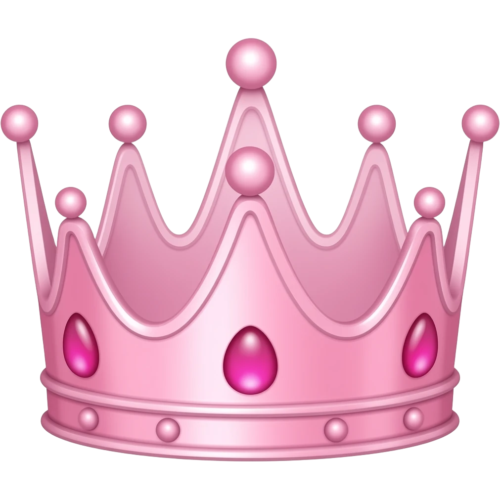pink queen crown emoji
