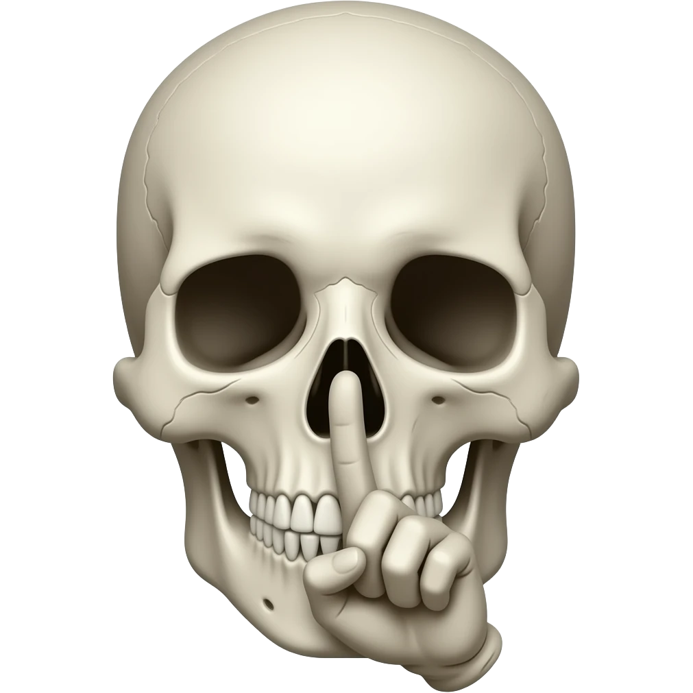 💀🤫 emoji