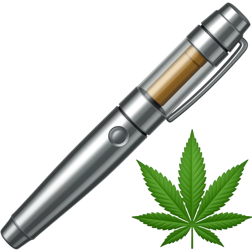 Pen Vape with 420 in the corner emoji